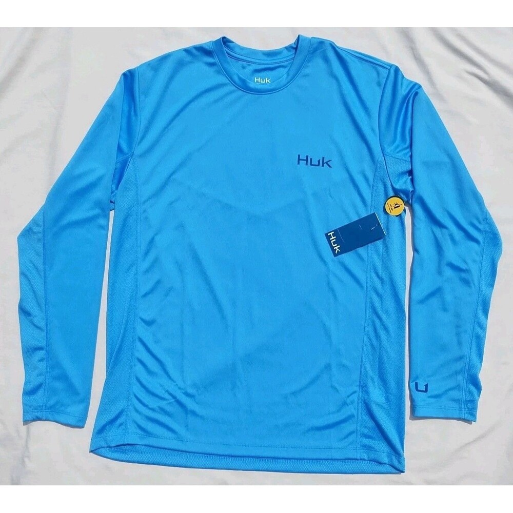 HUK Mens Icon X 50 UPF Fishing Shirt Long Sleeve Size Medium NEW